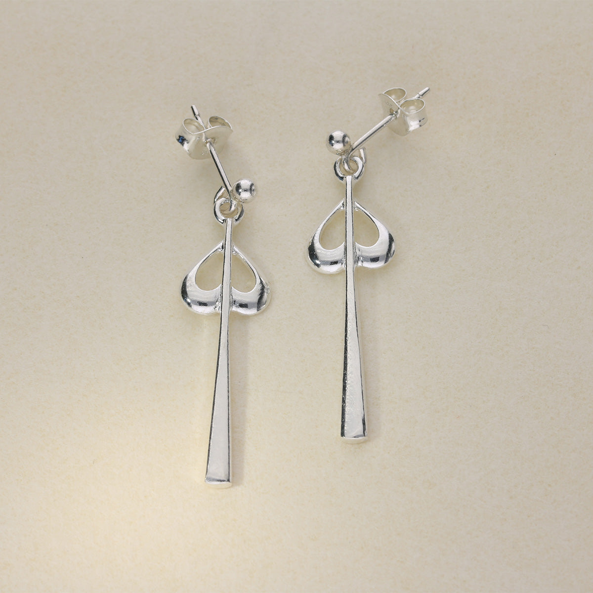 Sterling Silver Drop Earrings JDE49