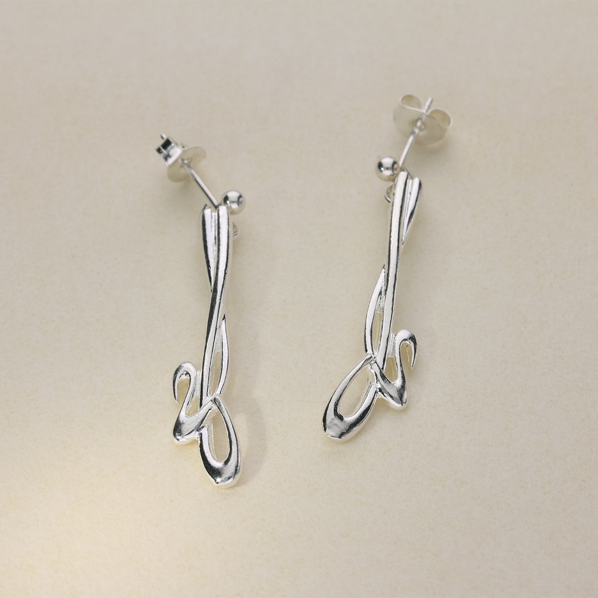 Sterling Silver Drop Earrings JDE41
