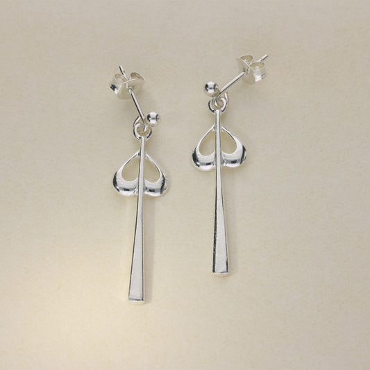 Sterling Silver Drop Earrings JDE49