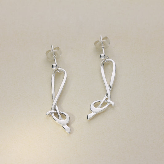 Sterling Silver Drop Earrings JDE40