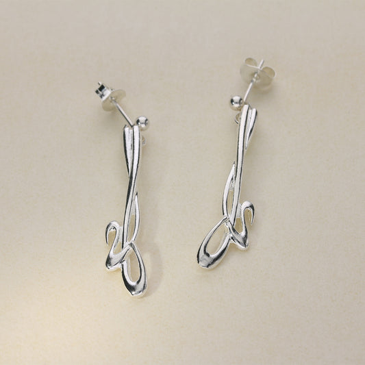 Sterling Silver Drop Earrings JDE41