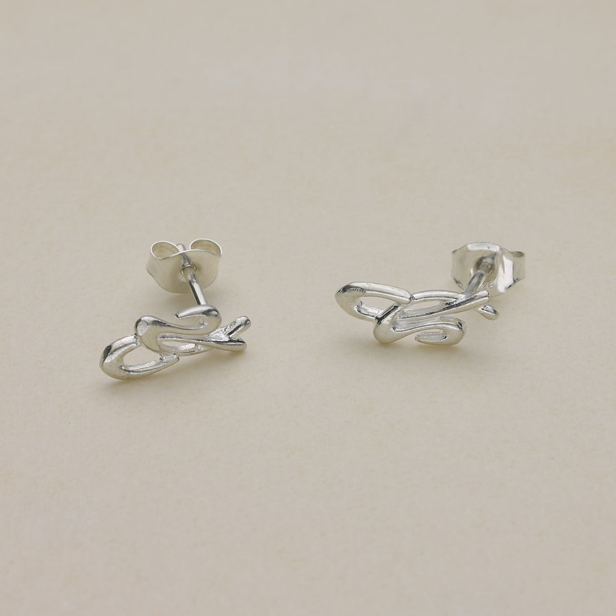 Sterling Silver Stud Earrings JDE42