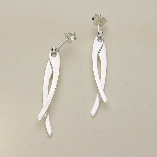 Sterling Silver Drop Earrings JDE44